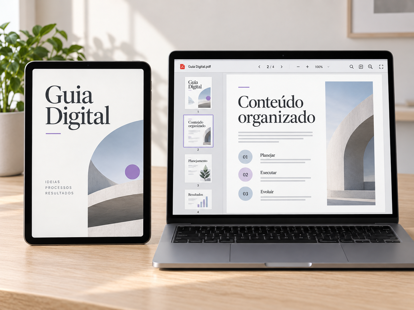 Exemplo de eBook, PDF e guia digital